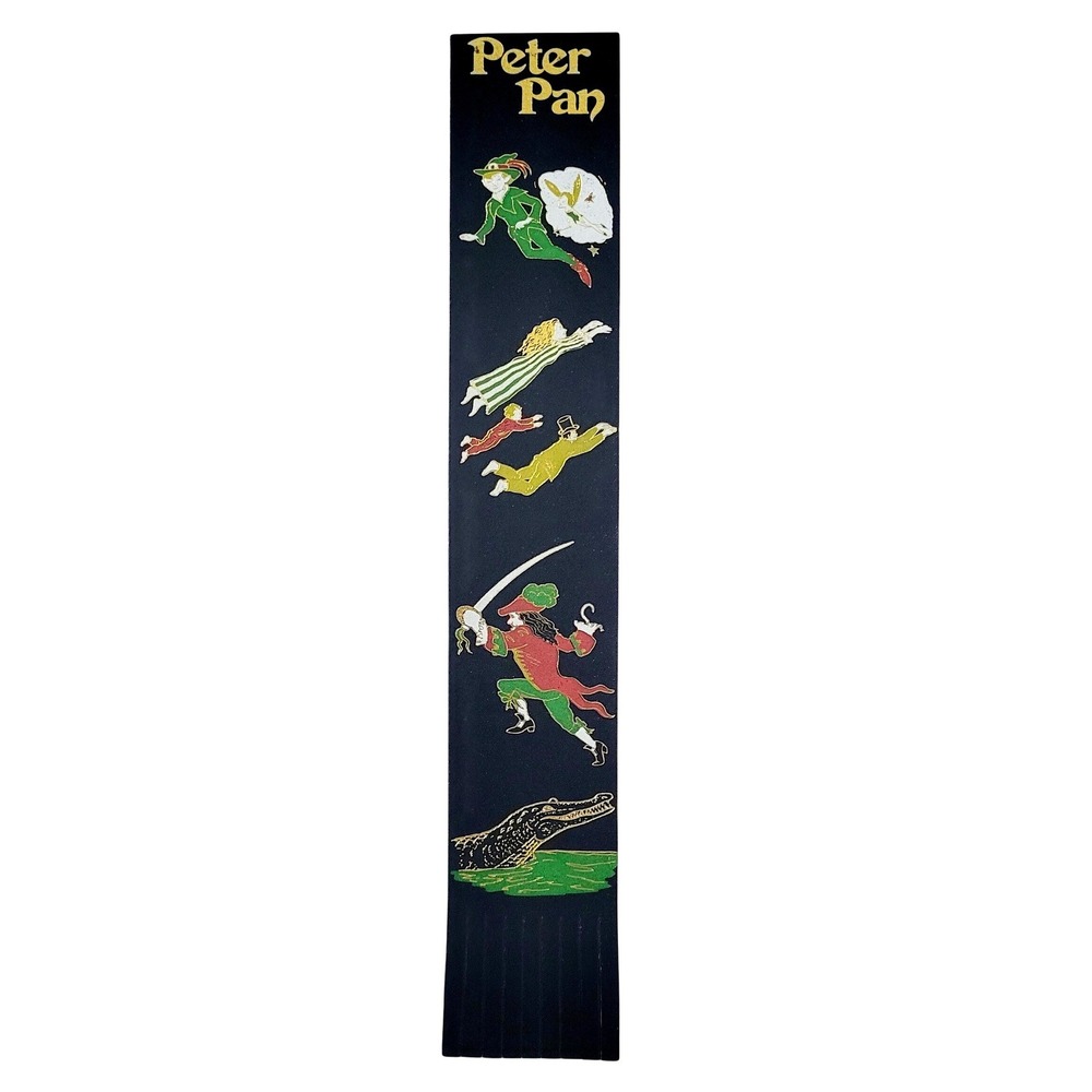 Vintage Y2K Peter Pan Leather Bookmark Wendy Hook Tinker Bell Great Britain 2004